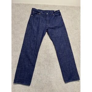 Levi Strauss Co 501 Jeans Mens W38 L34 Dark Wash Cone Denim Button Fly